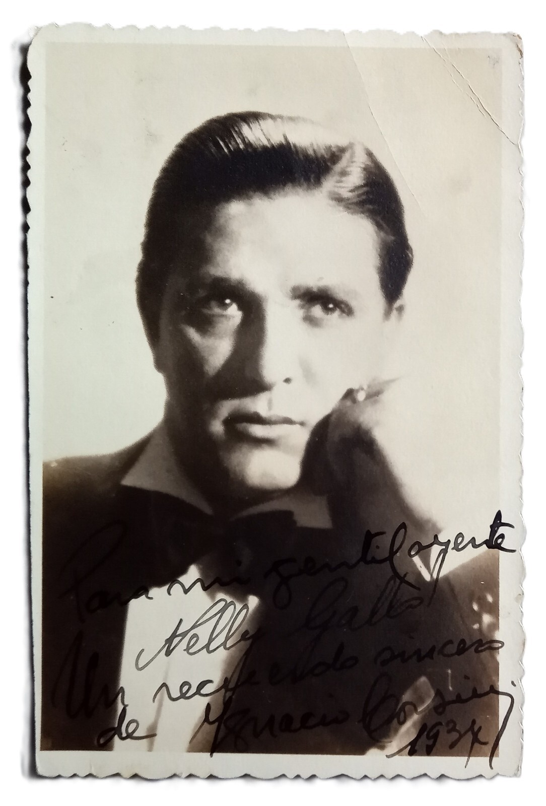 Fotografía de Ignacio Corsini – 13 x 8 cm – (1934) – SIGNED