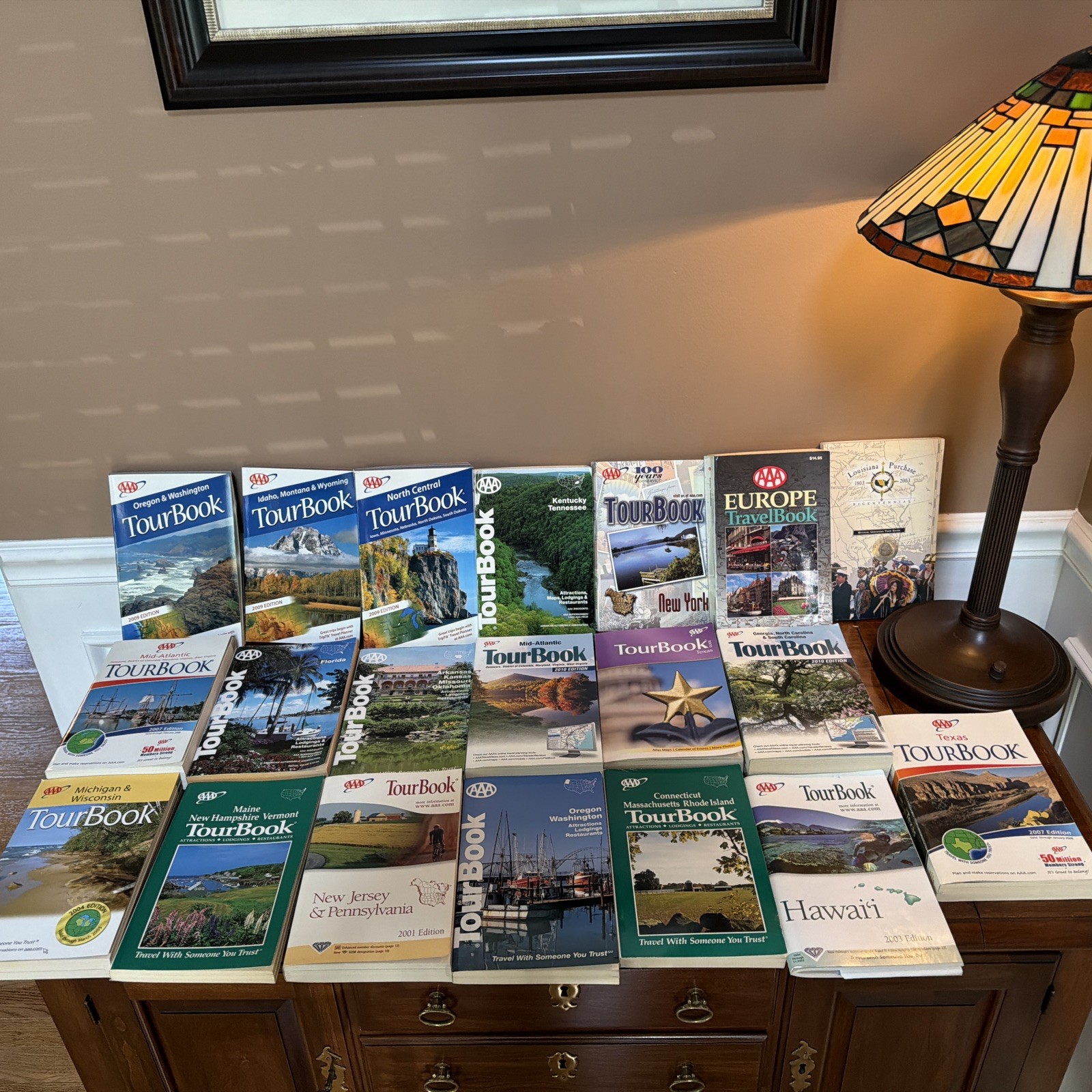 Vintage AAA TourBook Lot TourBook Texas Mid-Atlantic Oregon New York Carolinas +