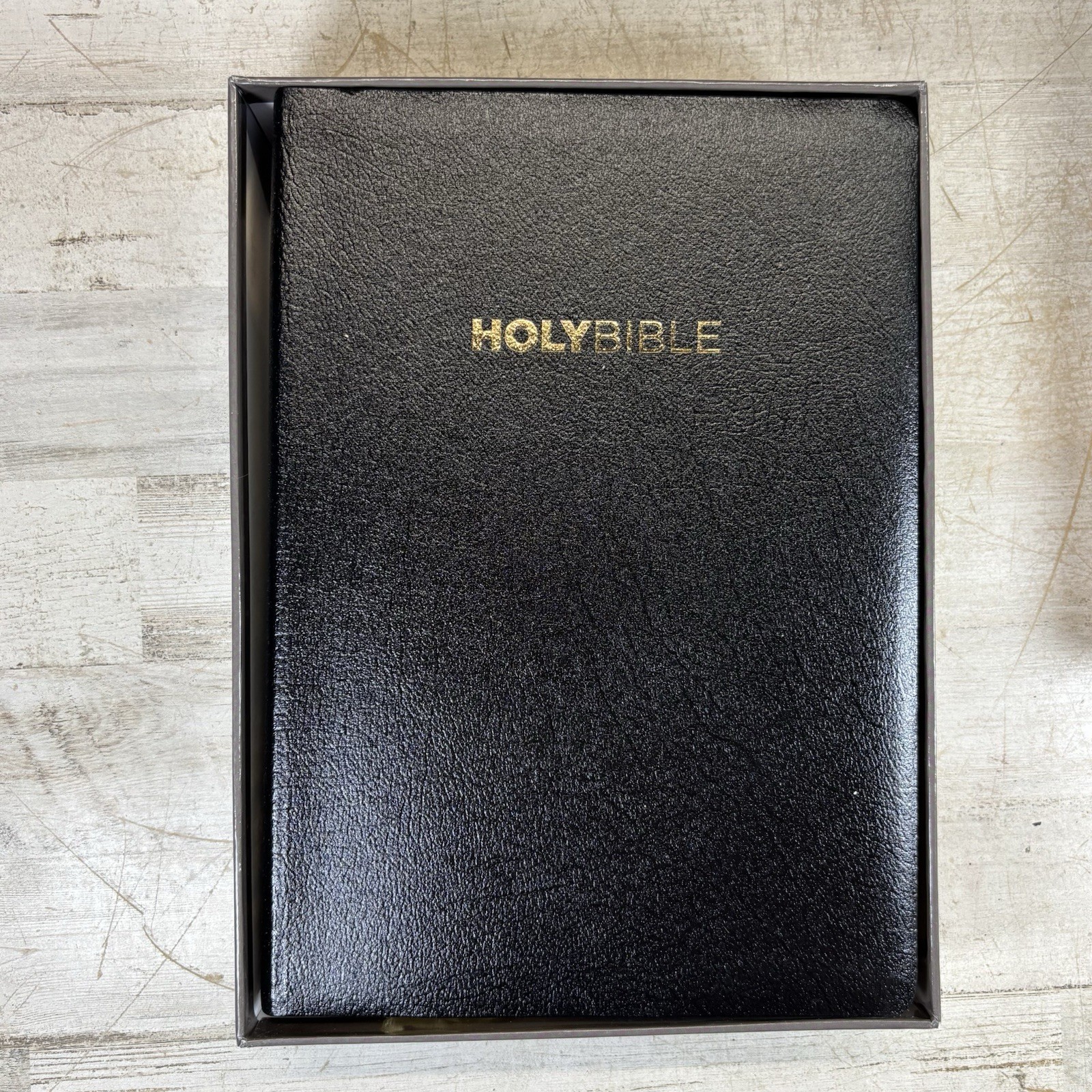 FireBible KJV Study Bible Bonded Leather Black Spirit-Led Living Hendrickson