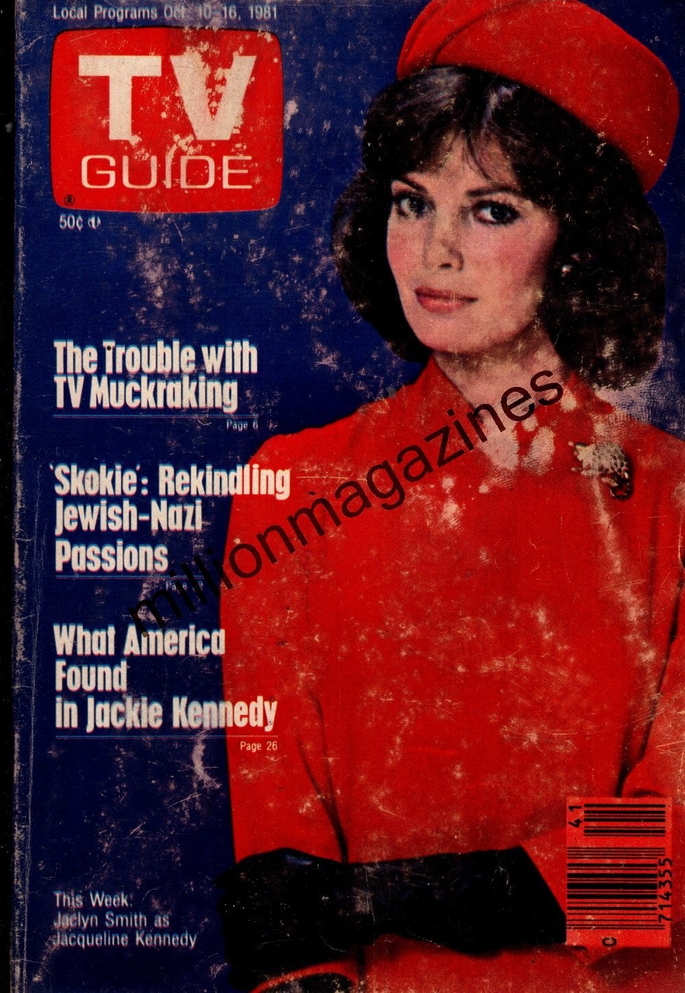 1981 TV Guide October 10 – Jaclyn Smith-Jackie; James Best – Dukes of Hazard NYC