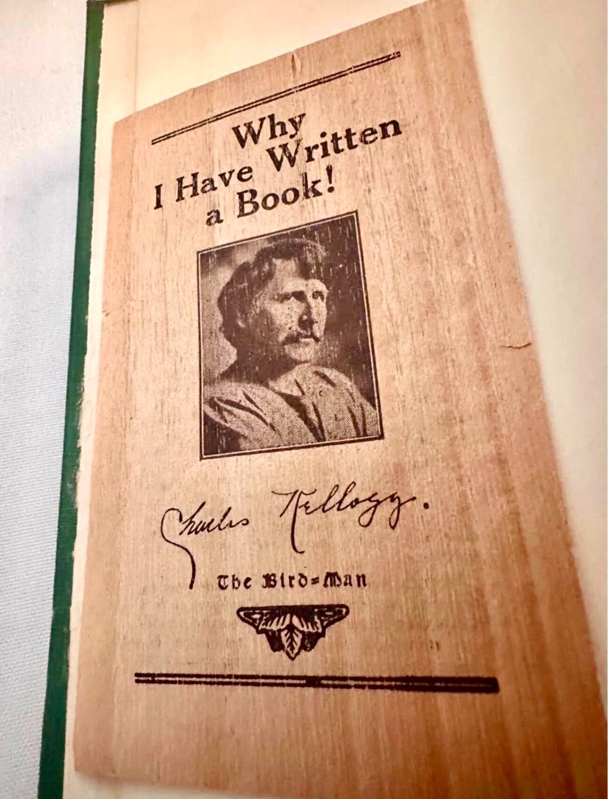 Charles Kellogg Signed Limited Ed 1929 The Nature Singer Rare Book First Edition
