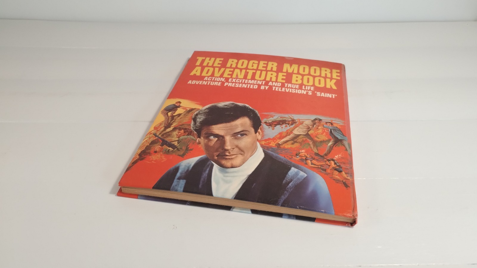 Roger Moore Adventure Book vintage 1966 Hardback Edition James Bond book