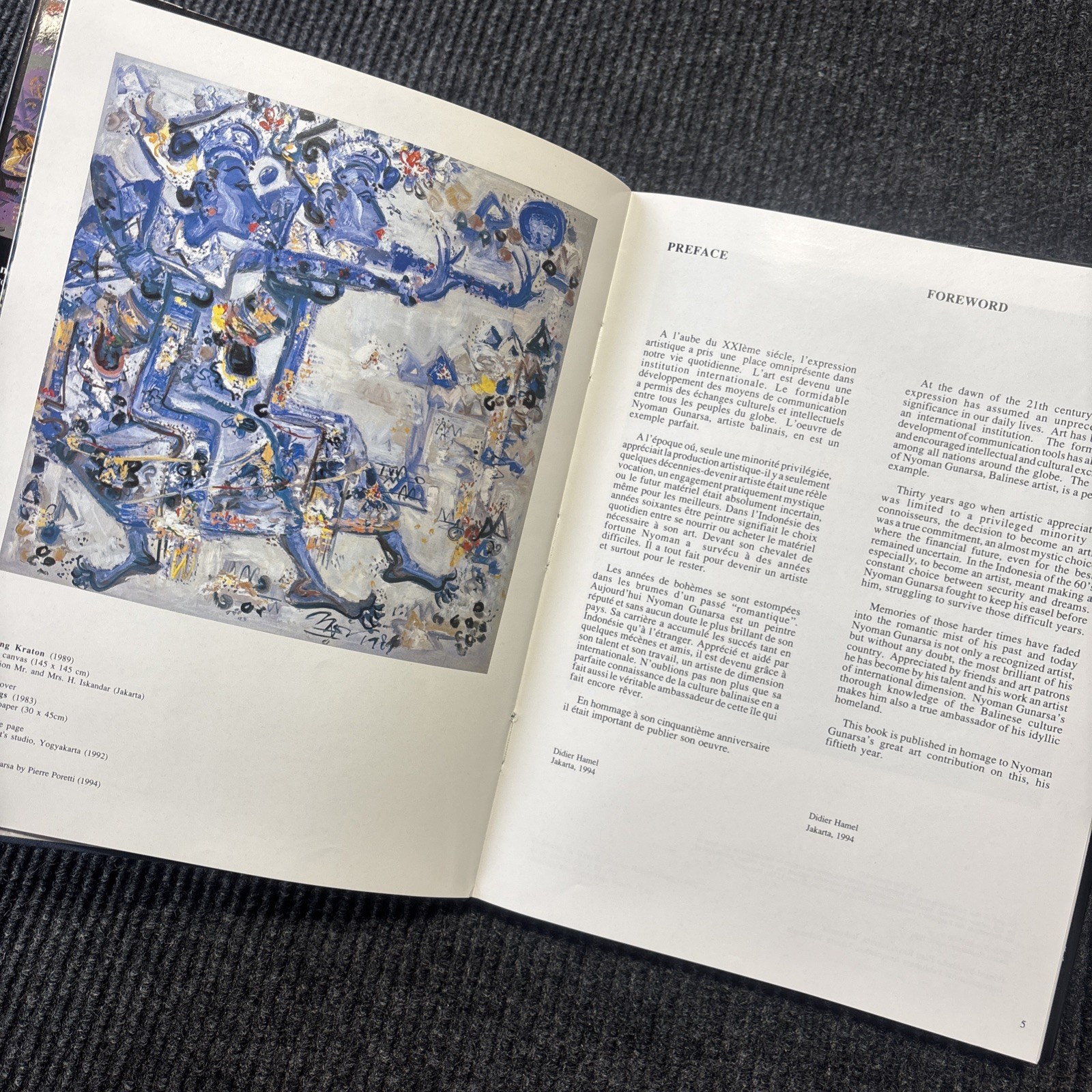 Nyoman Gunarsa Signed Limited Edition Art Book w/ Slipcase No. 331 of 1000