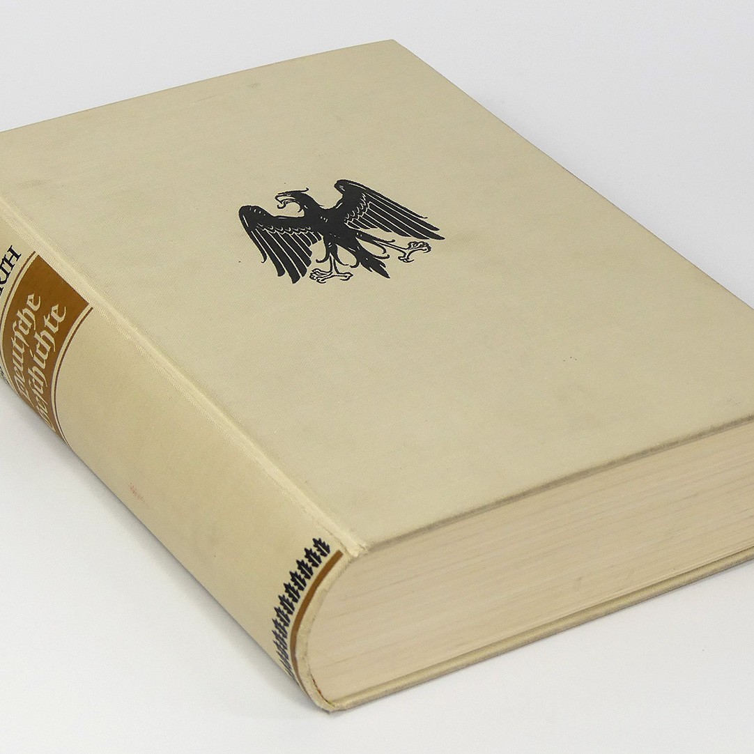 Huge Old Book 1930s German History Teutons-Austria-Hindenburg-Prussia-Germany