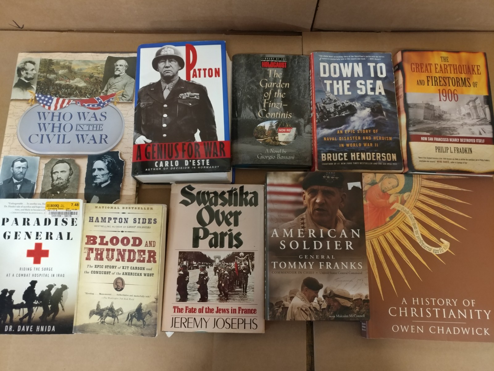 Lot of 20 History US World Europe American Europe Ancient War Book MIX UNSORTED