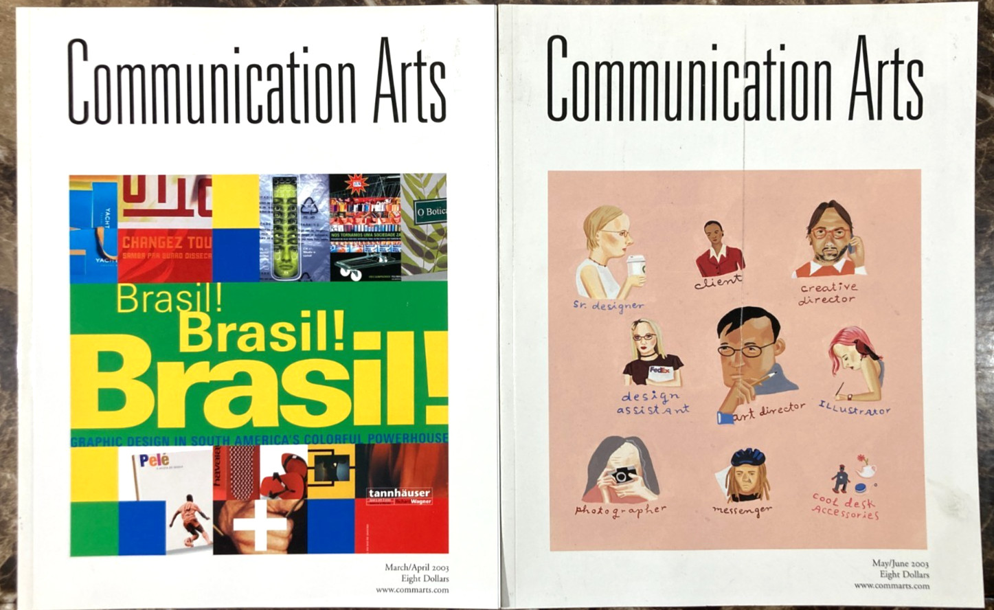Lot of 8 Communication Arts Magazine Annuals 2002 2003 Advertising Illustration