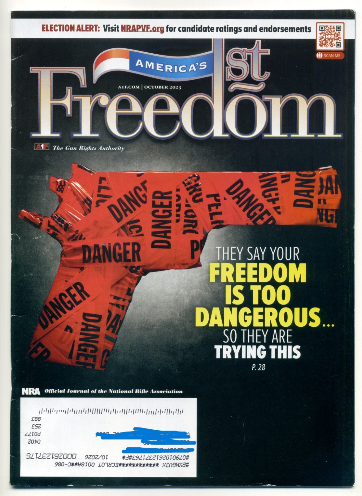 America&rsquo;s 1st Freedom Magazine October 2023 They Say Freedom Too Dangerous
