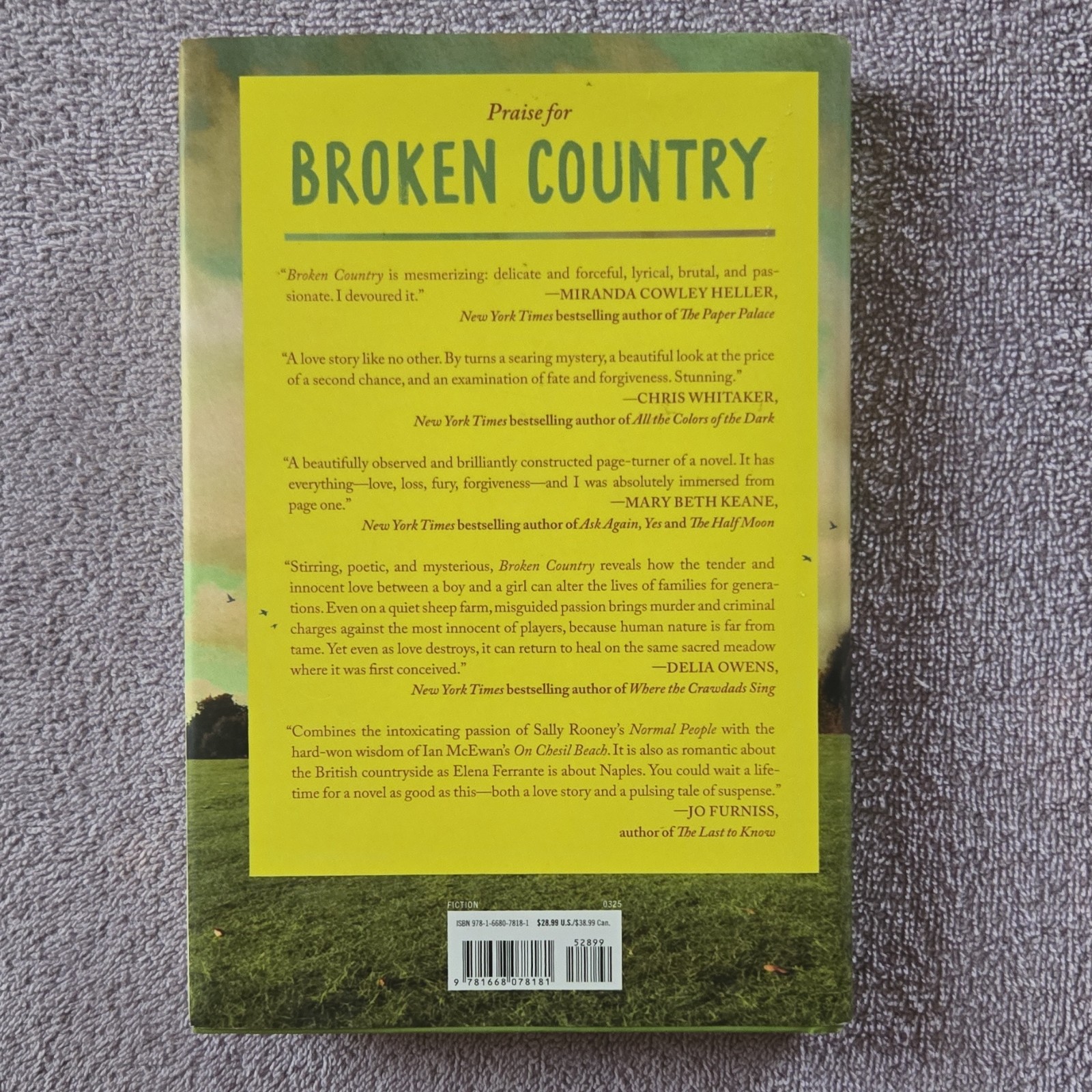 Broken Country Clare Leslie Hall Hardcover Fiction Reese&rsquo;s Boo…Simon & Schuster