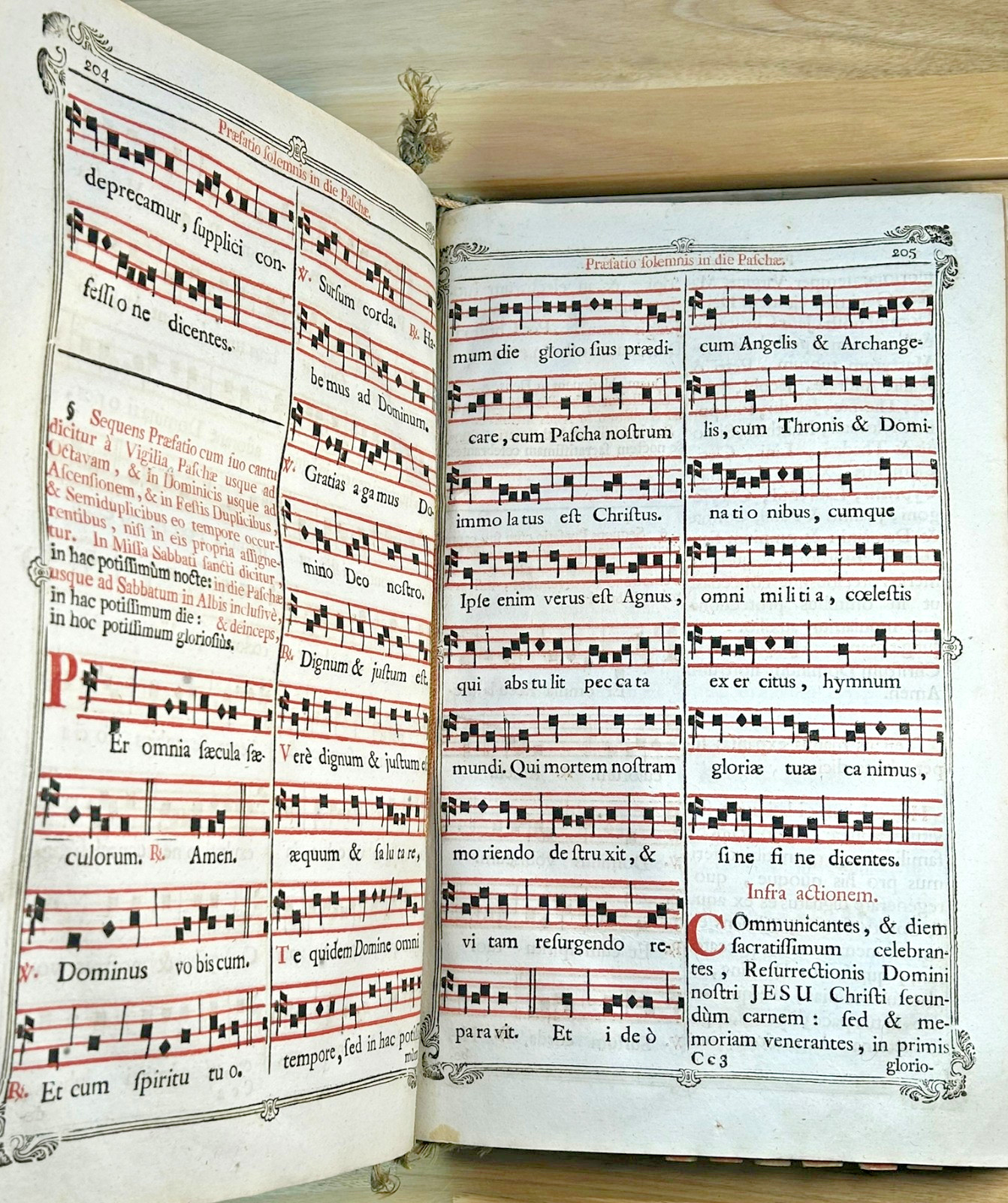 1793 Illustrated Missale Romanum bound with 2 other texts – music, engravings