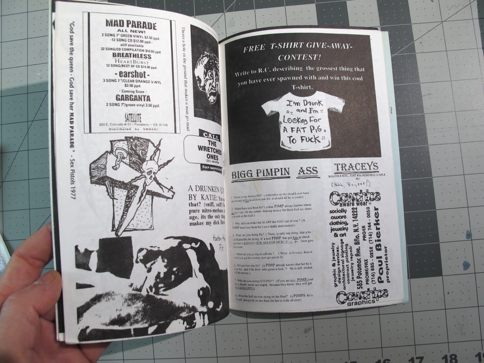 vtg 1990s Goth – Rotten Crabapple Zine #11 Catalogue shirts reviews +