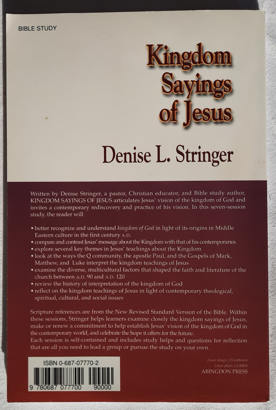 Kingdom Sayings of Jesus by Denise L. Stringer (VERY GOOD, 2003, PBK, 102 pages)