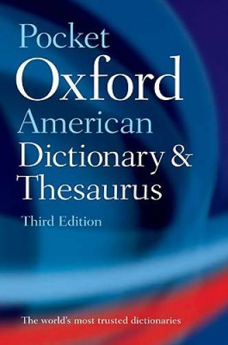 Pocket Oxford American Dictionary & Thesaurus – Paperback – GOOD