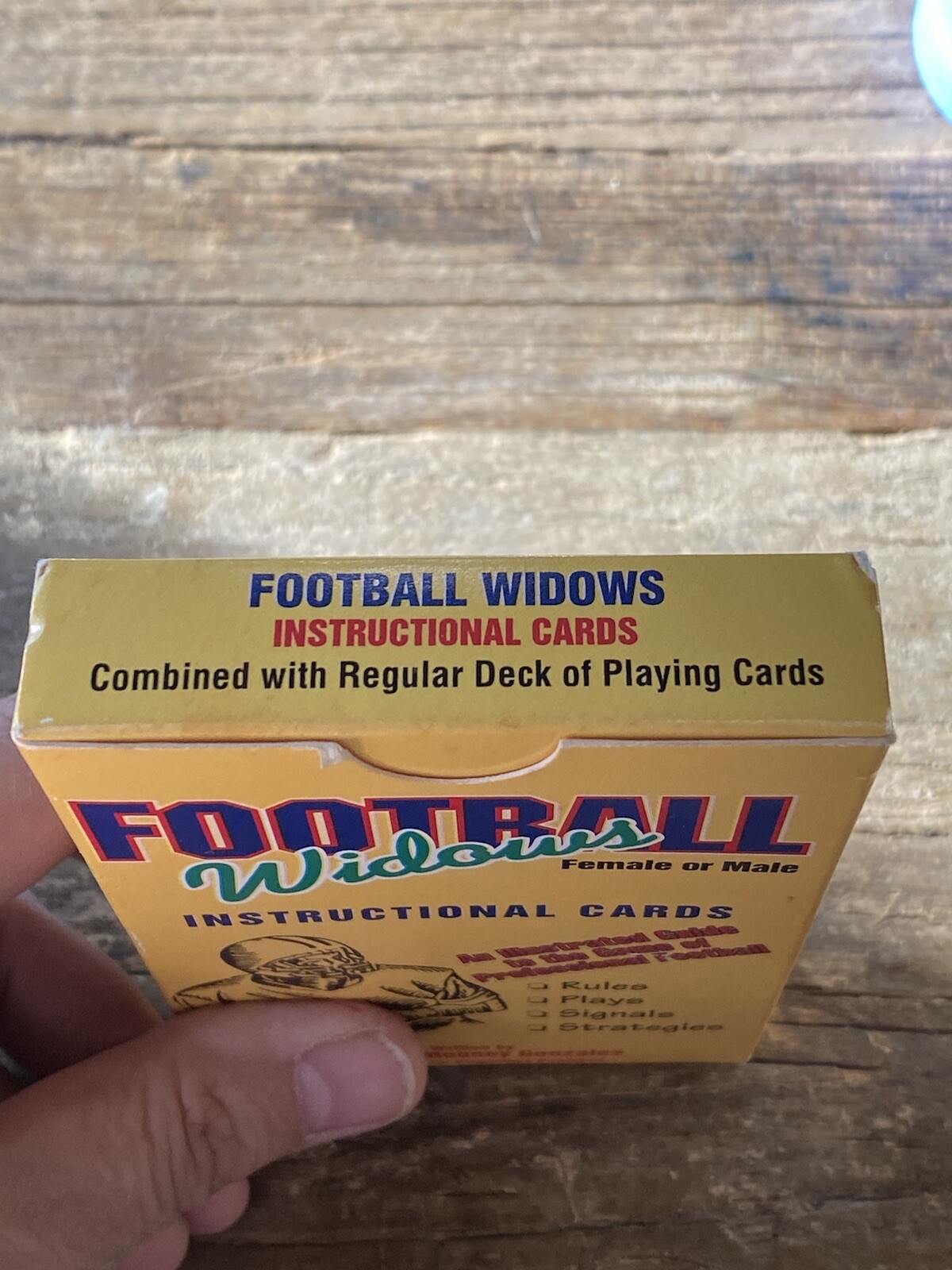 Set of Football Widows (Female or Male) Instructional Cards-Learn football rules