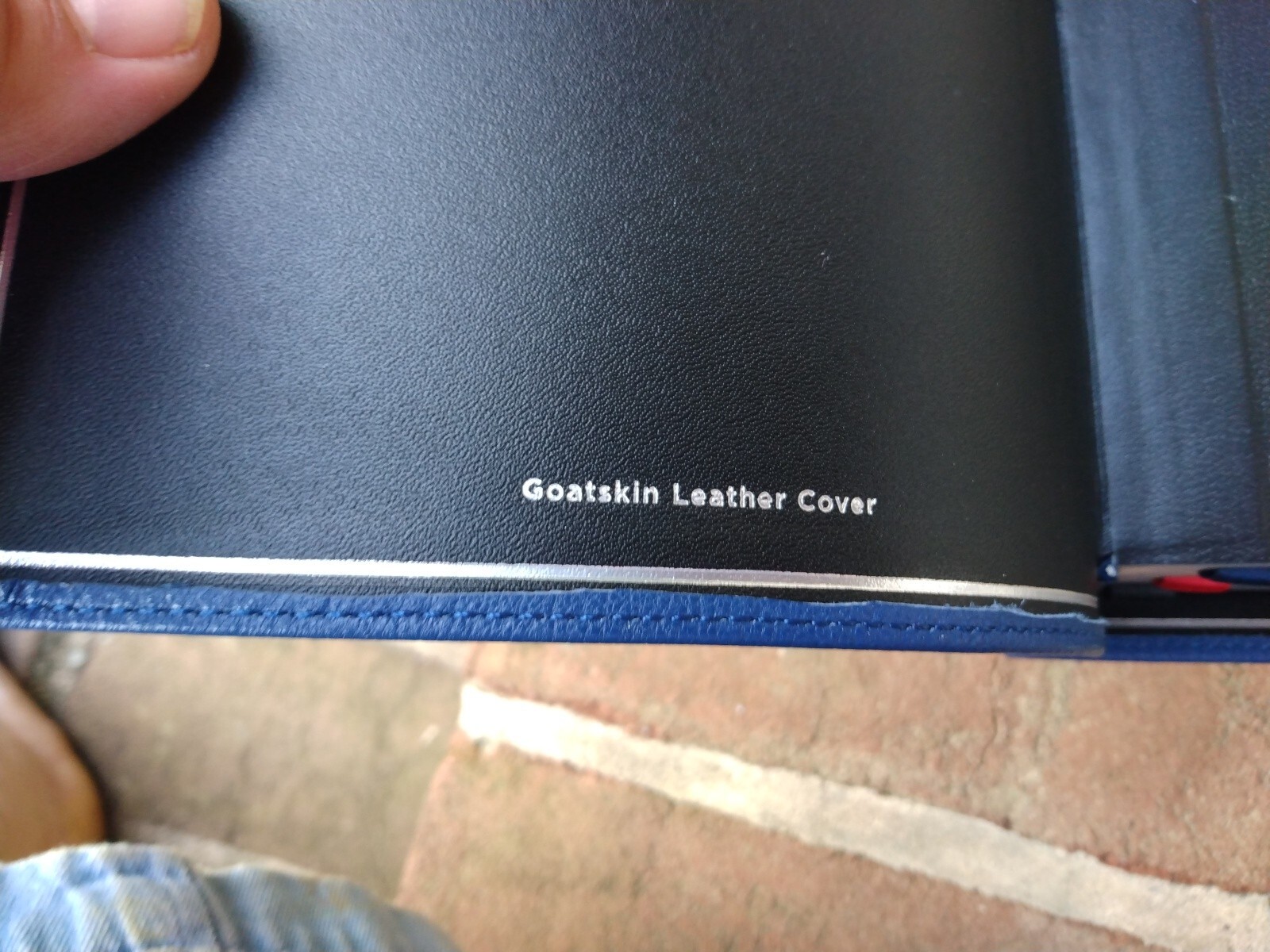 NIV Single Column Ref Wide Margin Personal Bible -$229.99 Retail Blue Goatskin