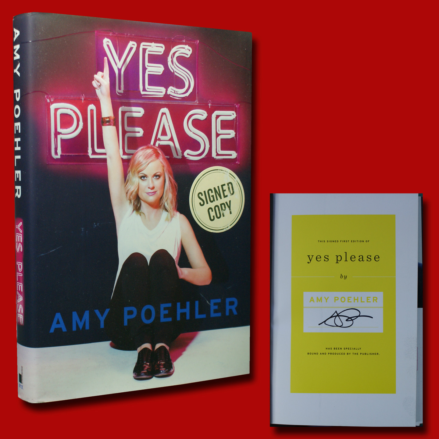 Yes Please SIGNED Amy Poehler (2014,HC,1st/1st) BRAND NEW