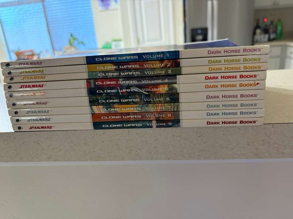 STAR WARS CLONE WARS DARK HORSE COMICS COMPLETE SET VOLUMES 1-9 FREE SHIPPING