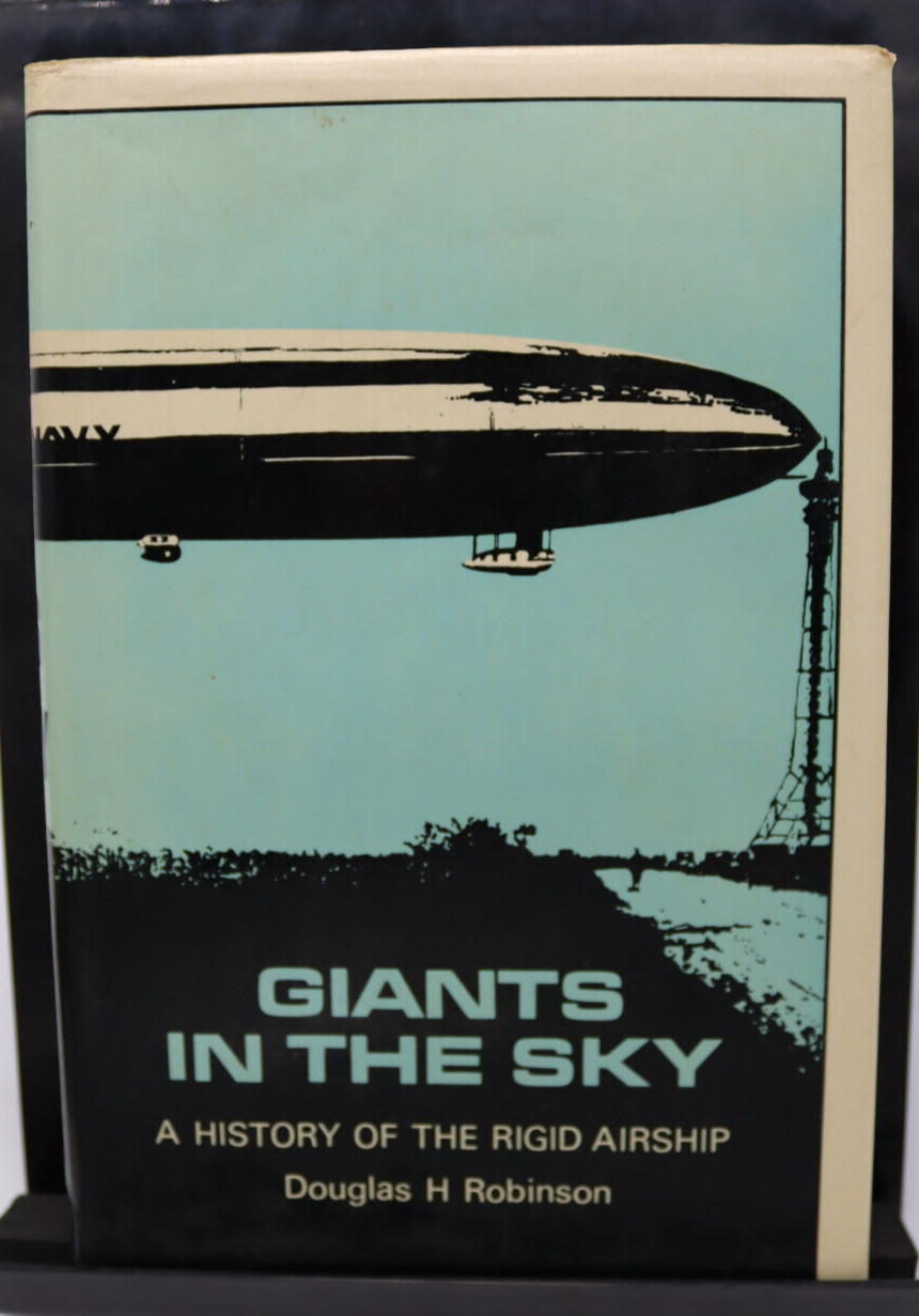 1973 Airship Zeppelin Aviation History Hardcover First Edition Illust. 376 pages