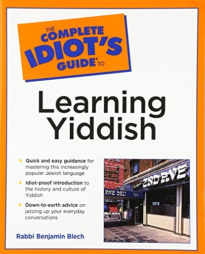 COMPLETE IDIOT&rsquo;S GUIDE TO LEARNING YIDDISH By Rabbi Benjamin Blech **Mint**