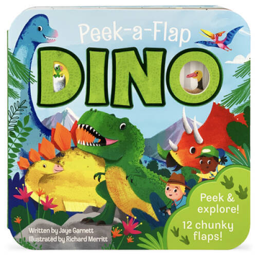 Dino (Peek-a-flap Board Books) – Board book By Jaye Garnett – VERY GOOD