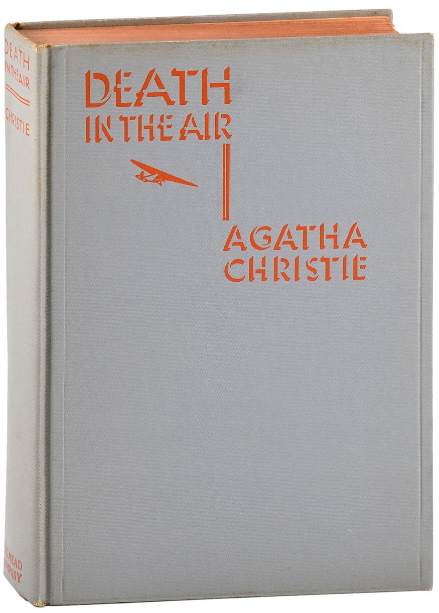 Agatha Christie-DEATH IN THE AIR-1935-1ST/1ST EDITION-VG+/VG DJ-HERCULE POIROT