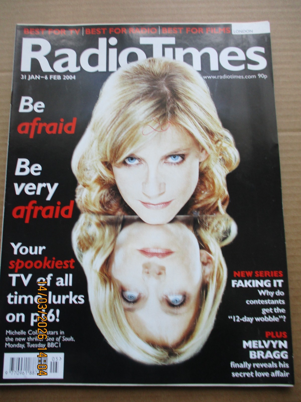 Radio Times magazine 31 Jan – 6 Feb 2004 Michelle Collins Cover