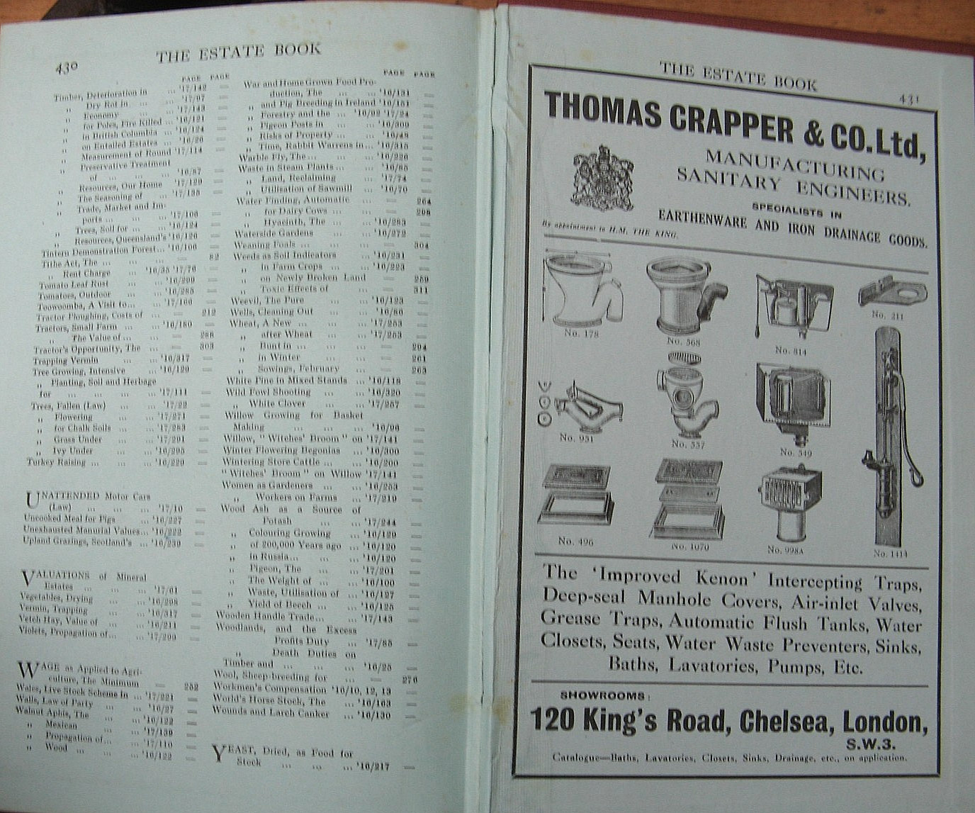 1919 The Country Gentlemen&rsquo;s Estate Book