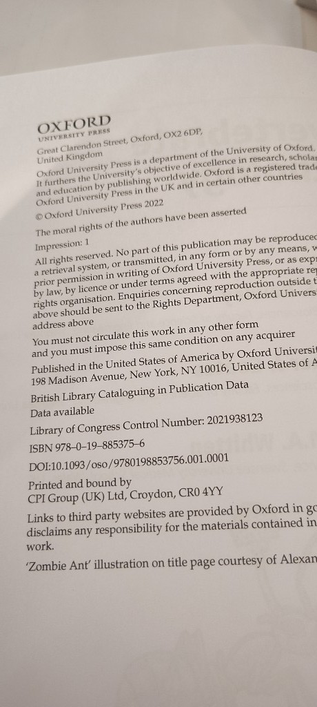Invertebrate Pathology book OXFORD UNIVERSITY PRESS Christopher Coates 2022 HC