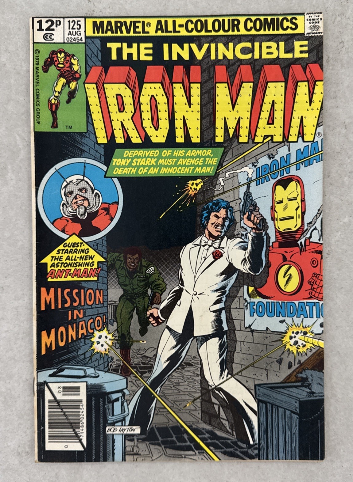 Iron Man 125 1st James Rhodes Cover Demon in a Bottle Vintage Marvel Comics 1979