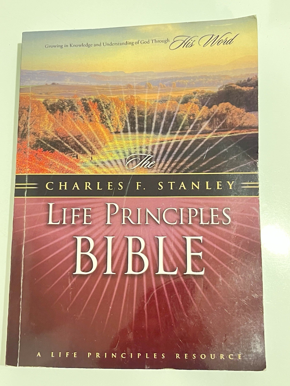 Charles F. Stanley Life Principles Bible (2009, Hardcover) Clean Next Day Ship