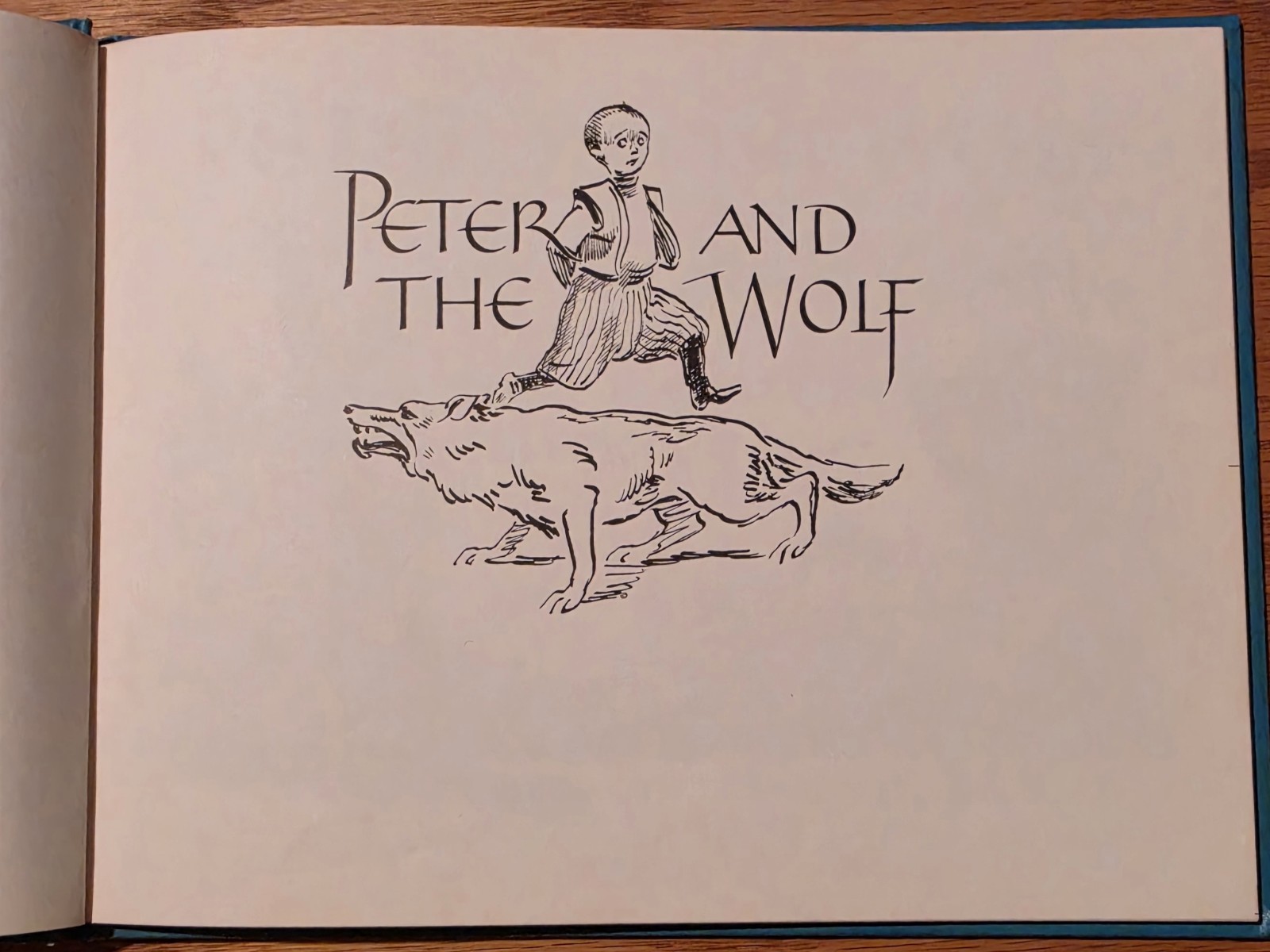Peter And The Wolf by Serge Prokofieff (Hardcover 1940) Alfred Knop