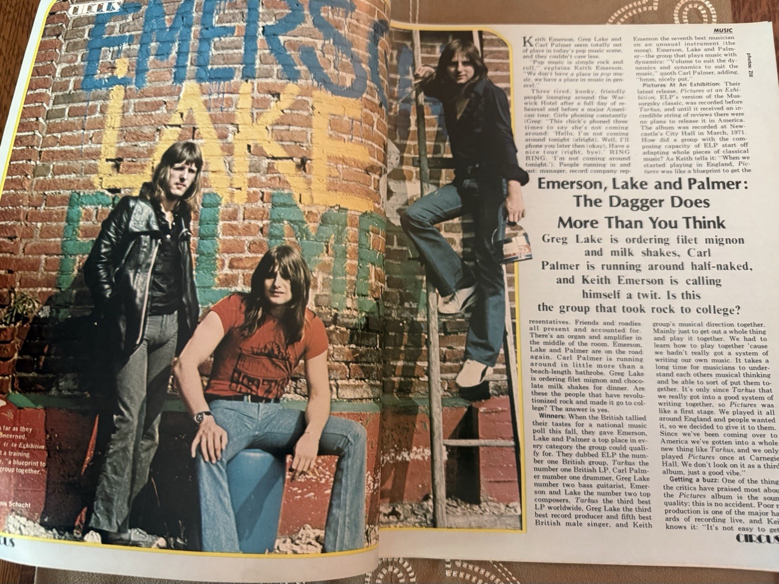 Circus Magazine March 1972 ELP Yes Rolling Stones Ship Free In USA