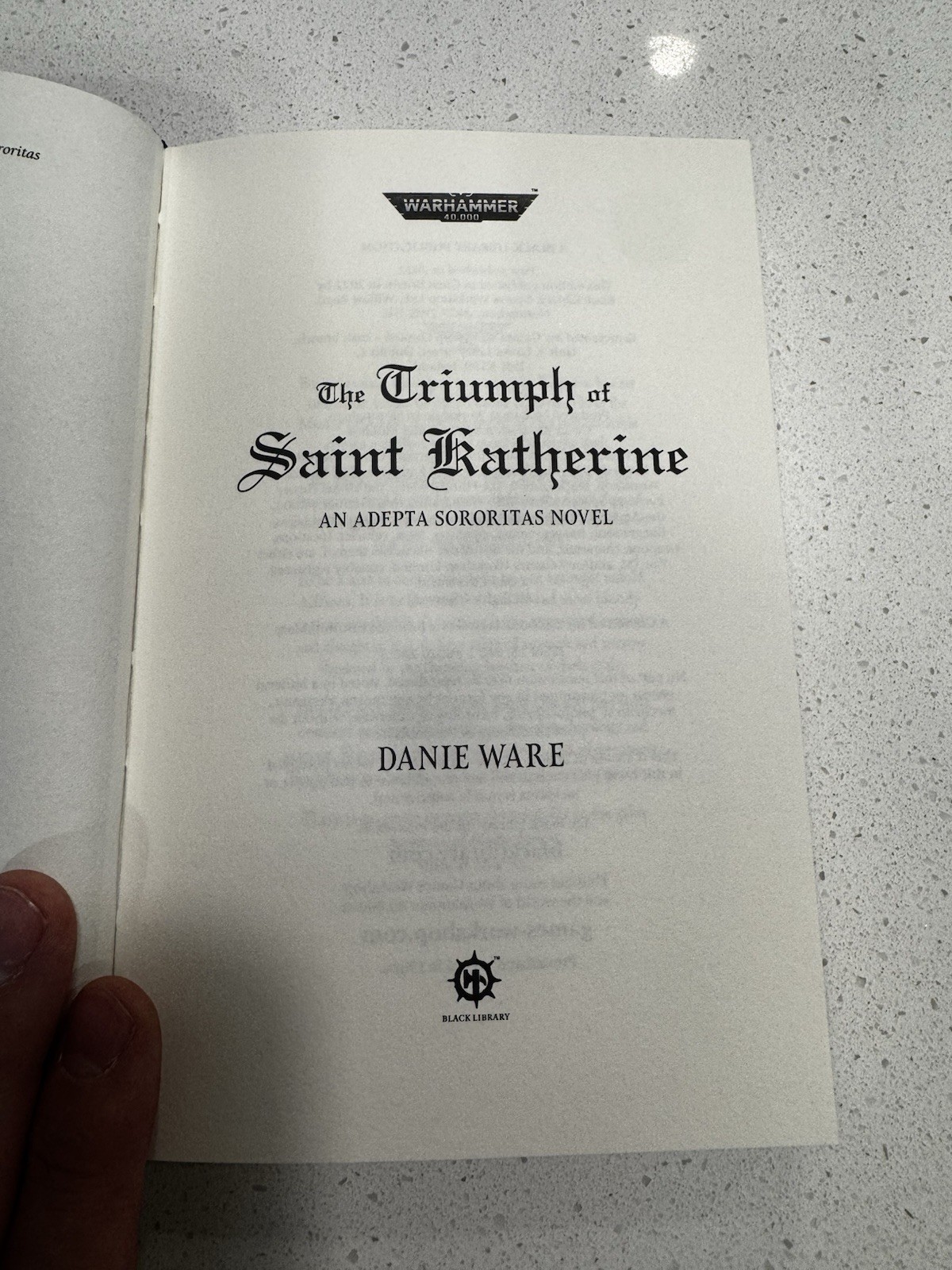 Triumph Of Saint Katherine Limited Edition Hardback Novel- Danie Ware