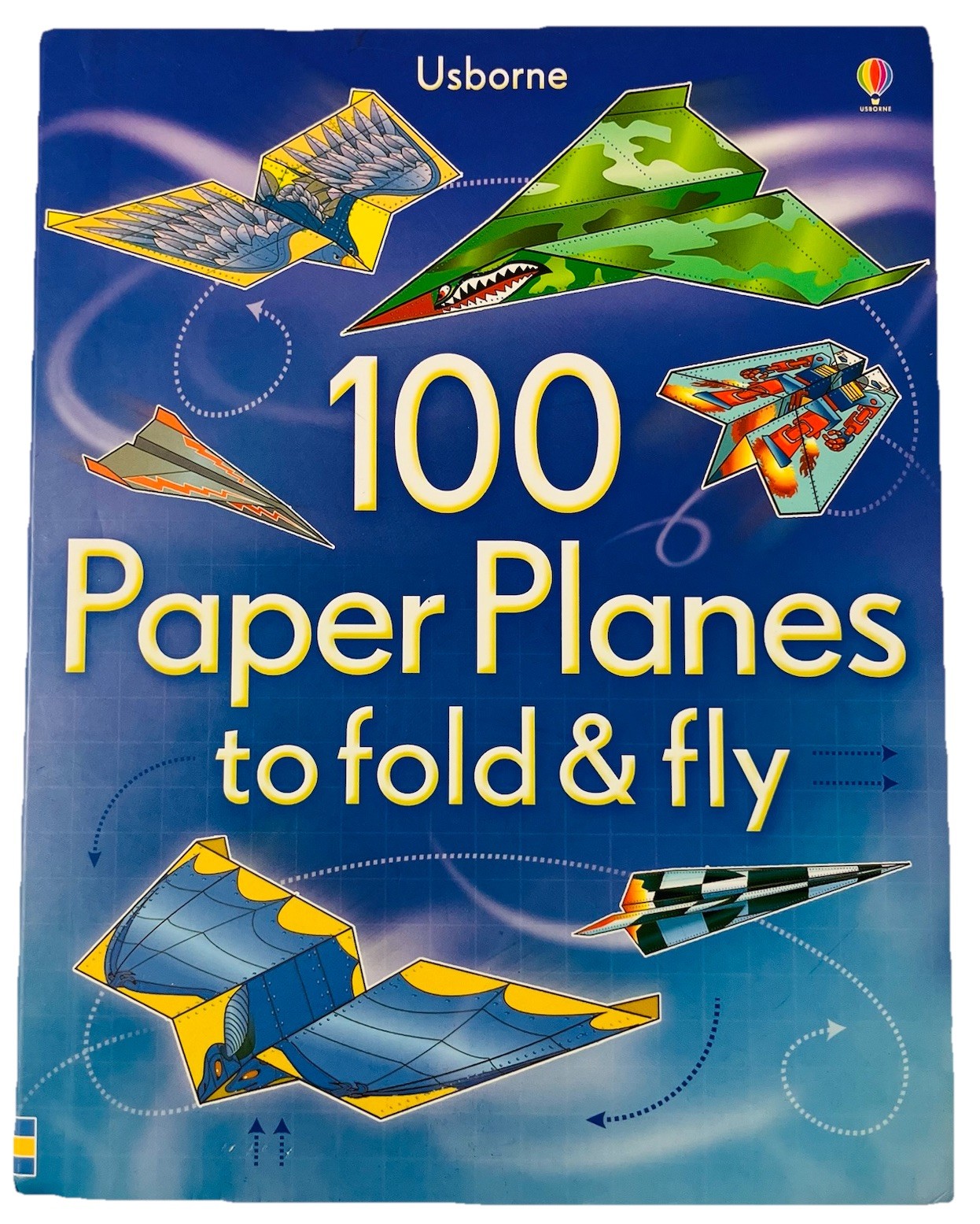Usborne 100 Paper Planes to Fold & Fly Activity Book Kids Crafts Hobbies 2012 PB