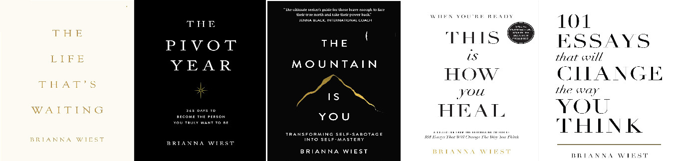 Brianna Wiest 5 book set: the life that&rsquo;s waiting + pivot year + the mountain PB