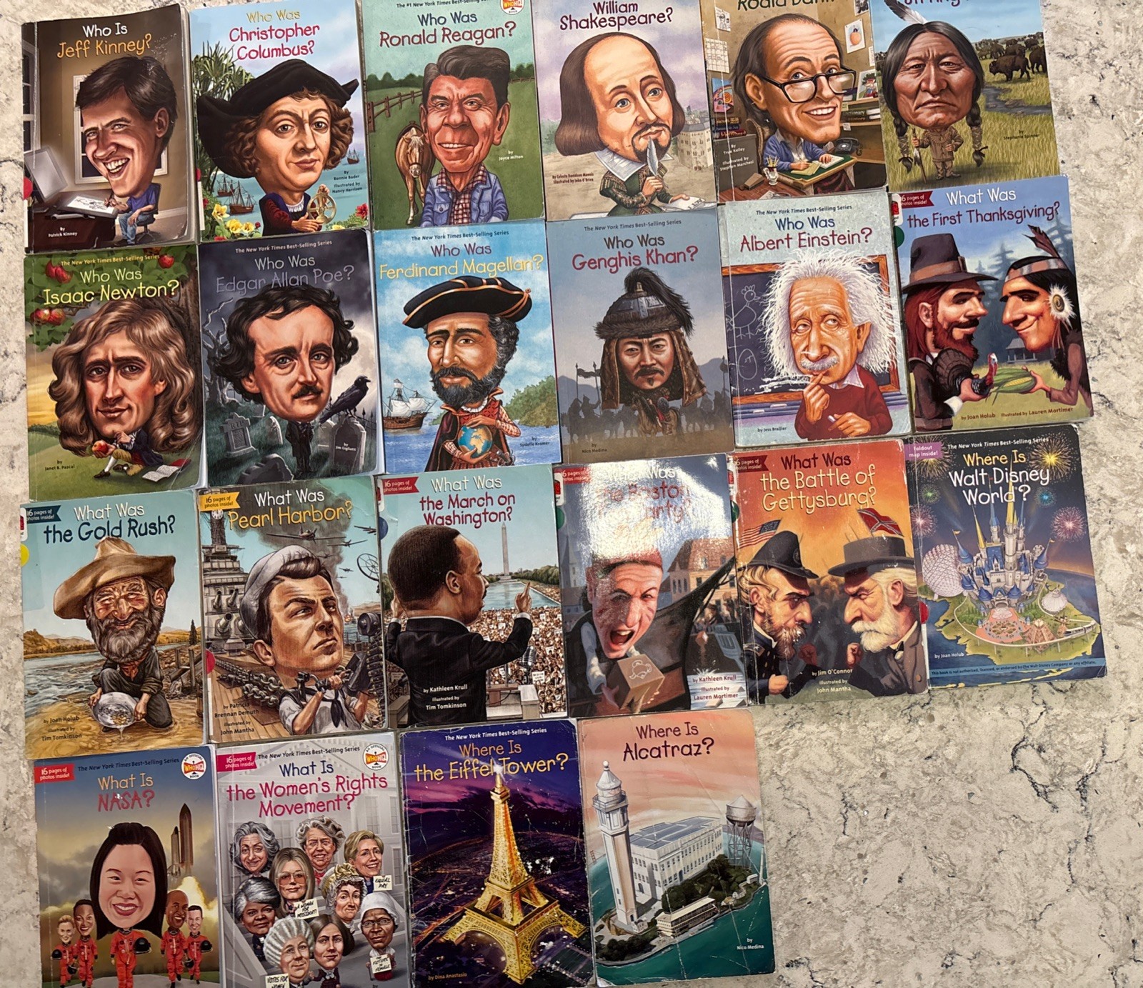 Huge Lot Of 22 Who What Was Is Books BIOGRAPHY Illustrated History