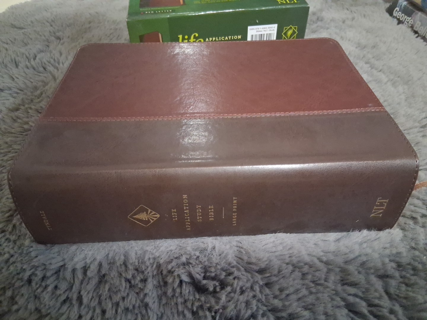 NLT Life Application Study Bible • Brown LeatherLike • Large Print $74.99 Retail