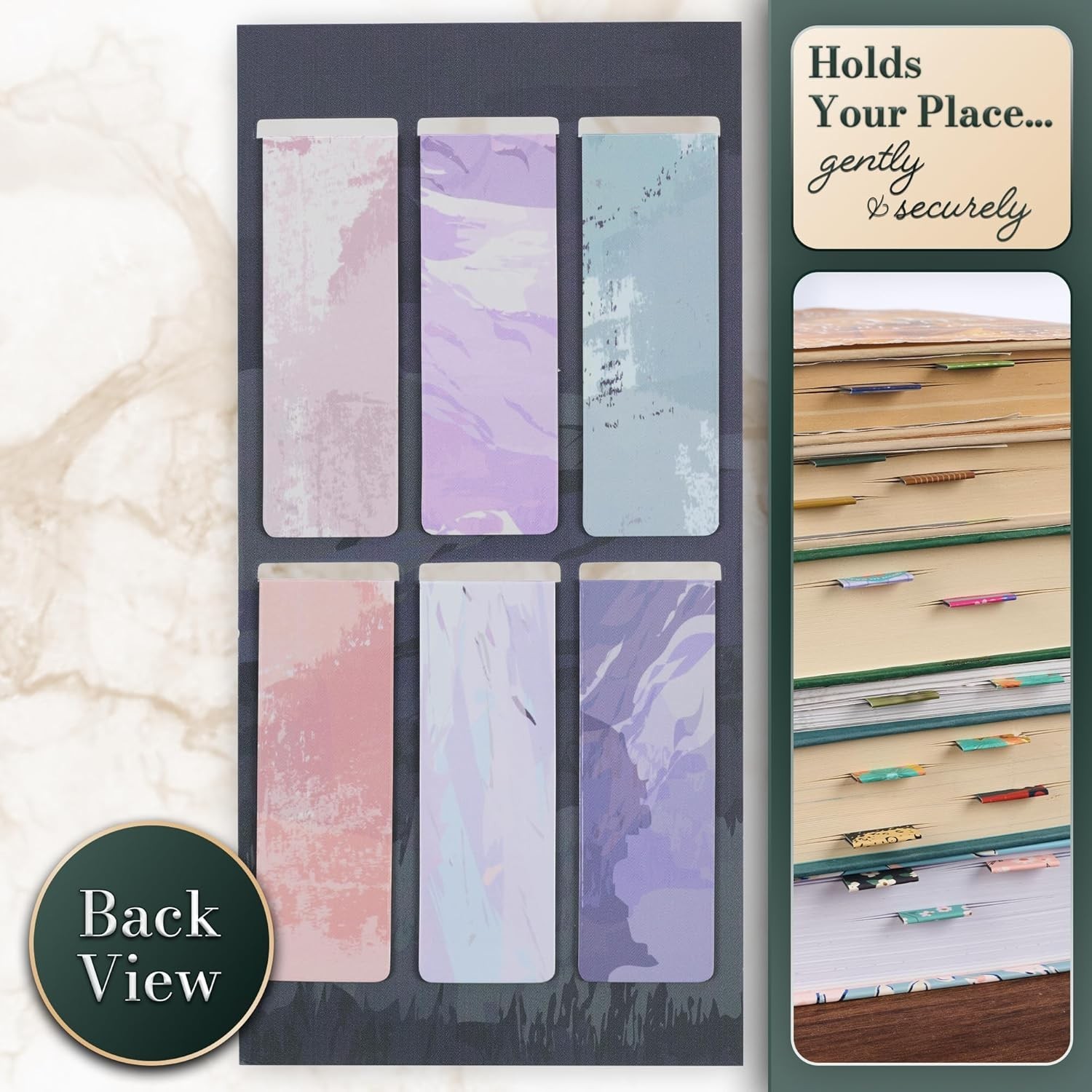 Beloved Scripture Magnetic Bookmarks – Set of 6, 2.3 » x 0.8 » in Pastel Colors