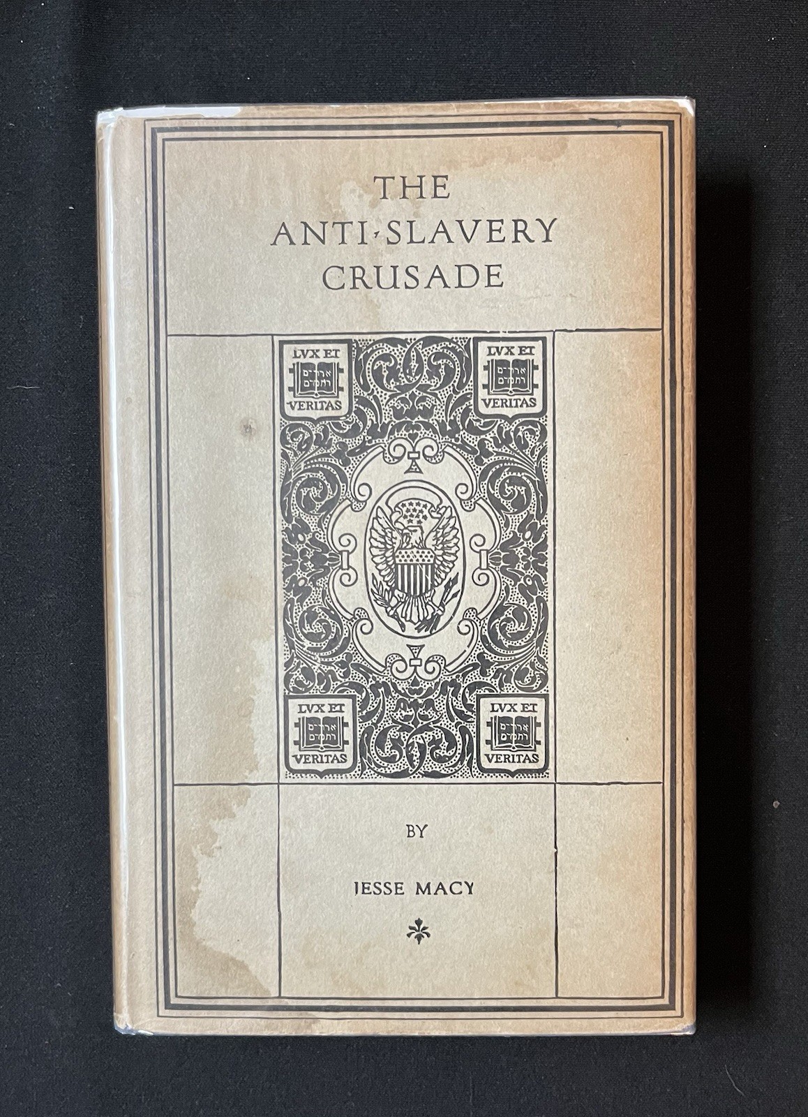 The Anti-Slavery Trade by Jesse Macy—1st Edition/1919—HC/DJ—Gold-gilded Cover
