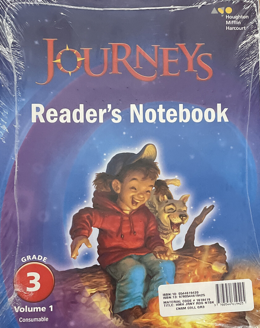Journeys Grade 3 Reader&rsquo;s Notebook Consumable 2 book set HMH New!