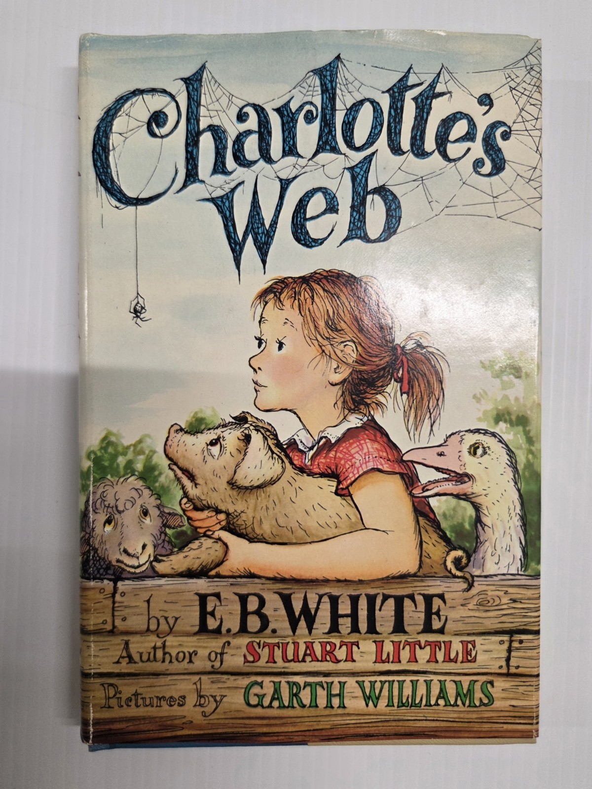 1952 Charlotte&rsquo;s Web by E. B. White – Book Club Edition (BCE) – Dust Jacket