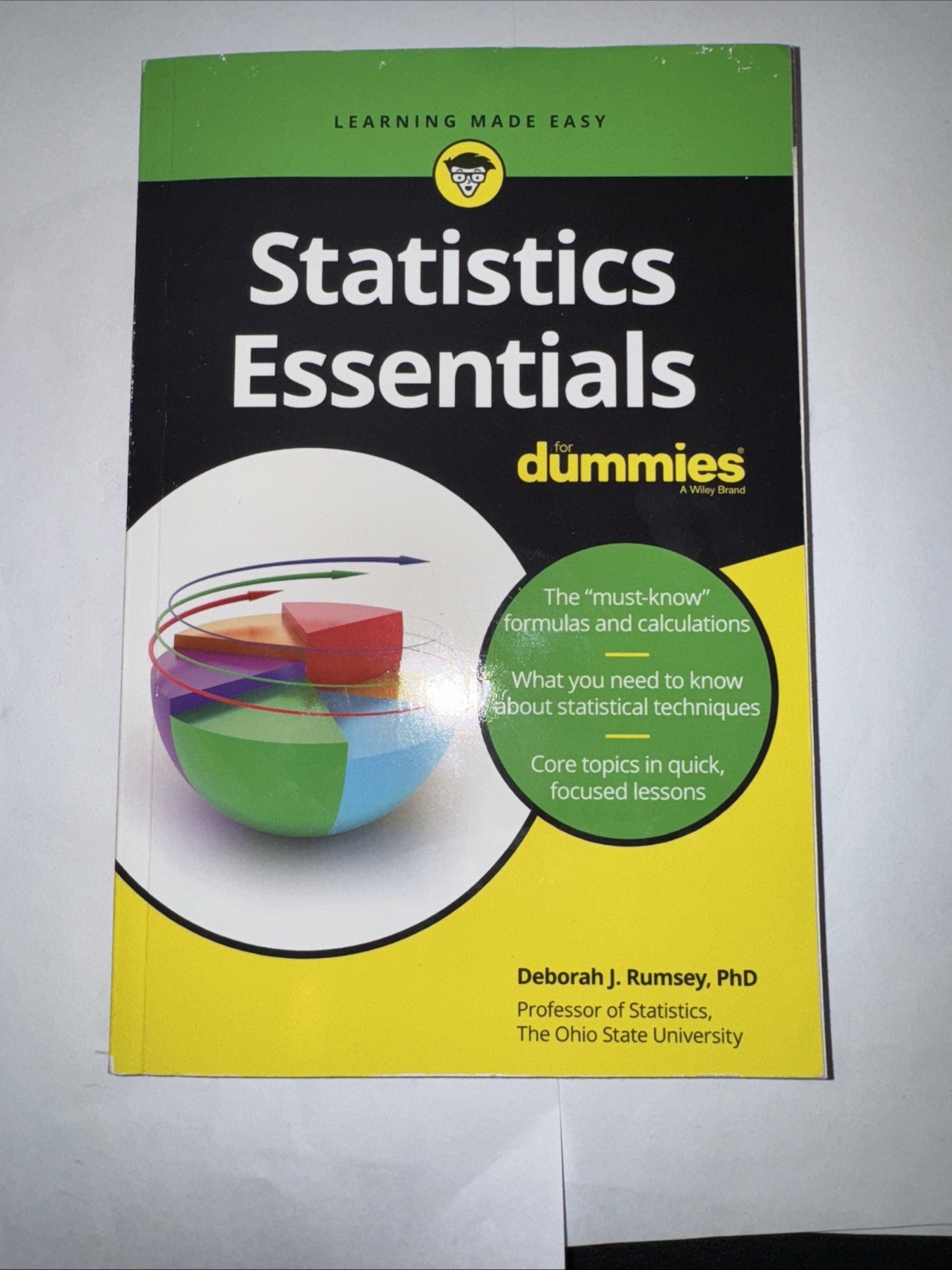 Statistics Essentials for Dummies by Deborah J. Rumsey (2019, Trade Paperback)