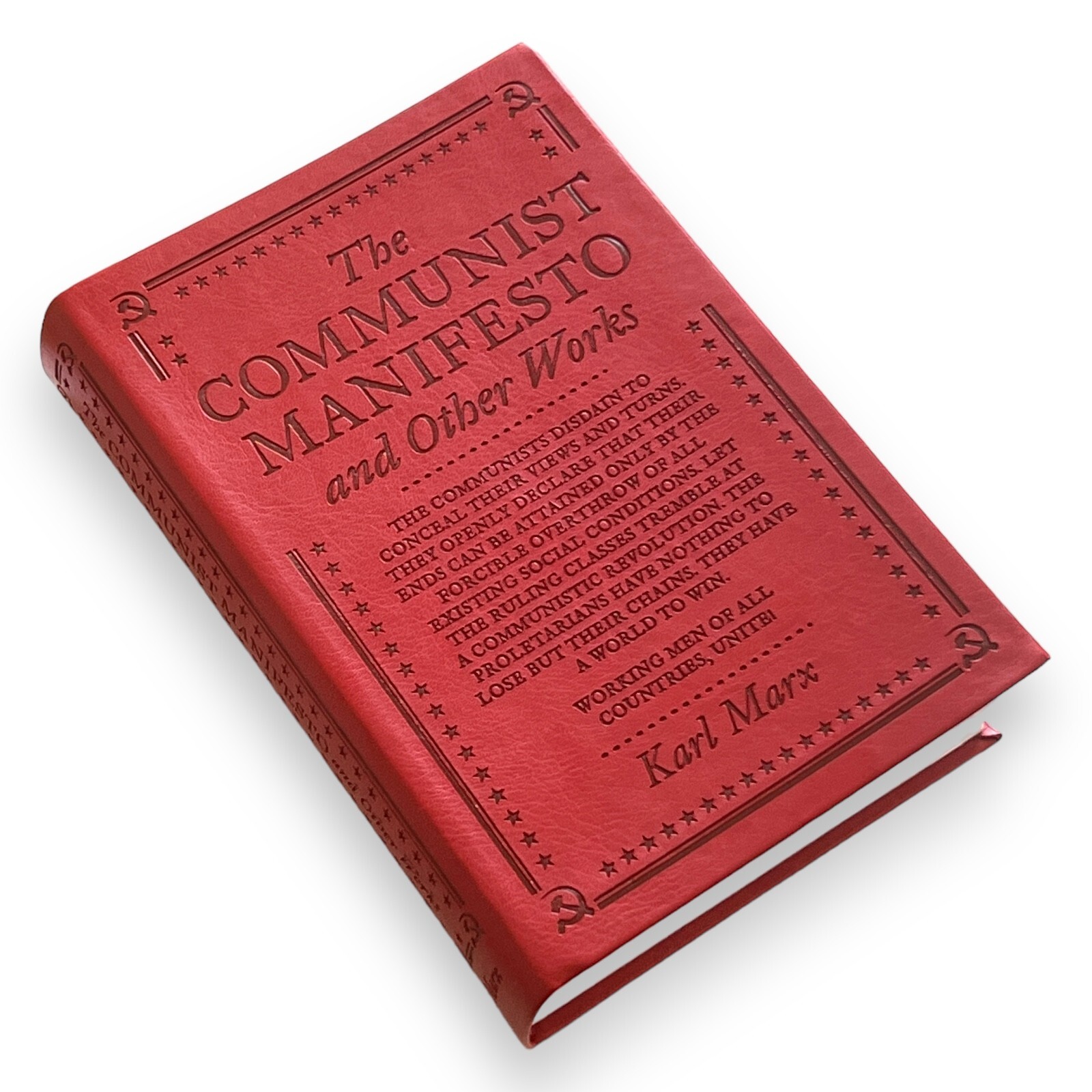 The COMMUNIST MANIFESTO & Other Works by Karl Marx Faux LEATHER Flexi Bound