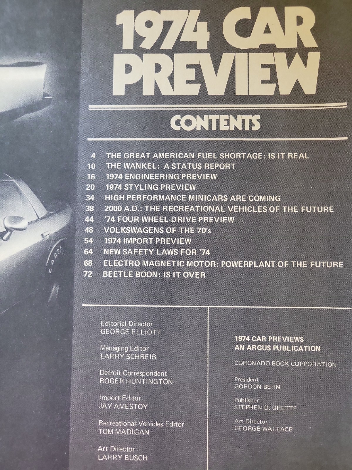 Lot 3 1974 74 New Car Yearbook Preview Ratings Prices Magazines-Buyer&rsquo;s Guides