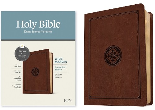 Tyndale KJV Wide Margin Bible, Filament Enabled (Leatherlike, Da (Leather Bound)