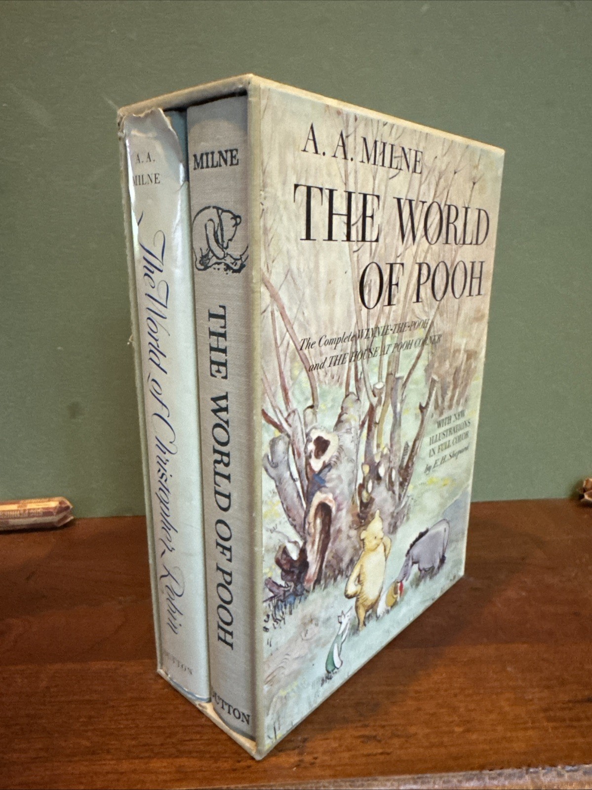 Set Of Two A.A. Milne Books – The World Of Christopher Robin World Of Pooh Boxed