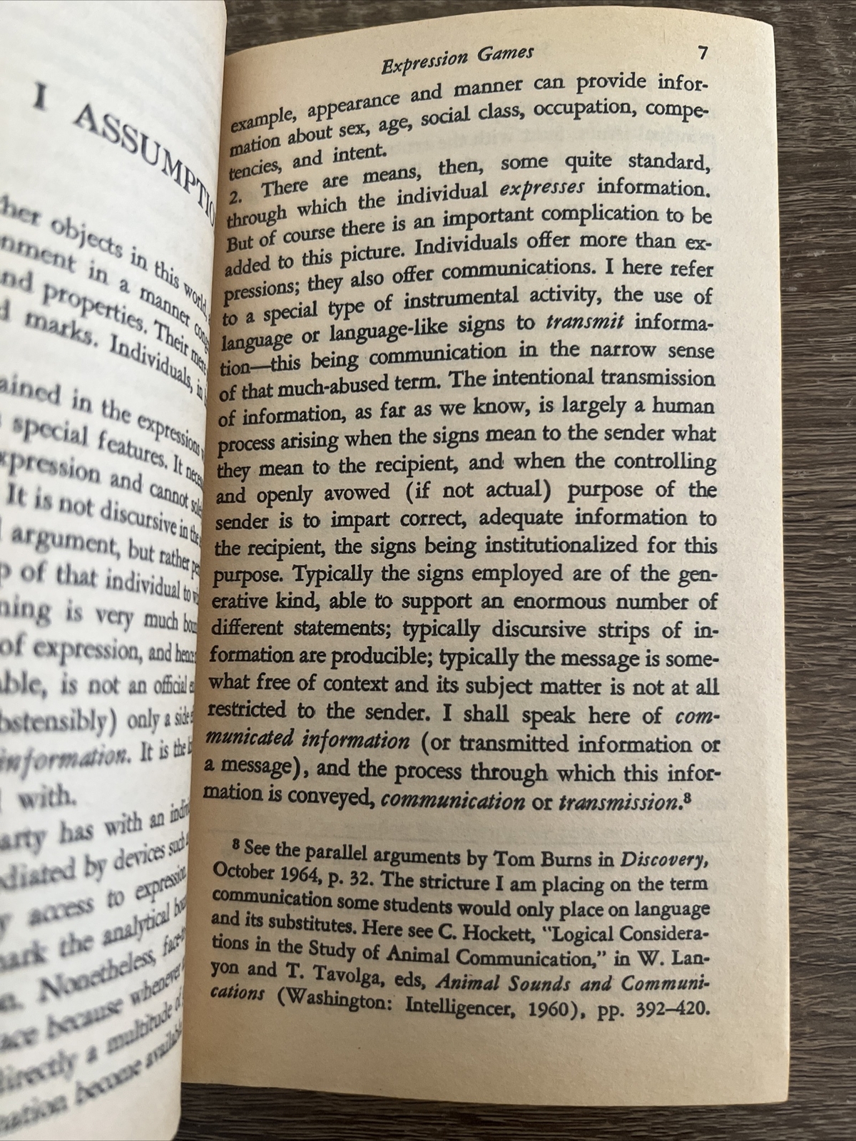 STRATEGIC INTERACTION By Erving Goffman 1972 First Printing