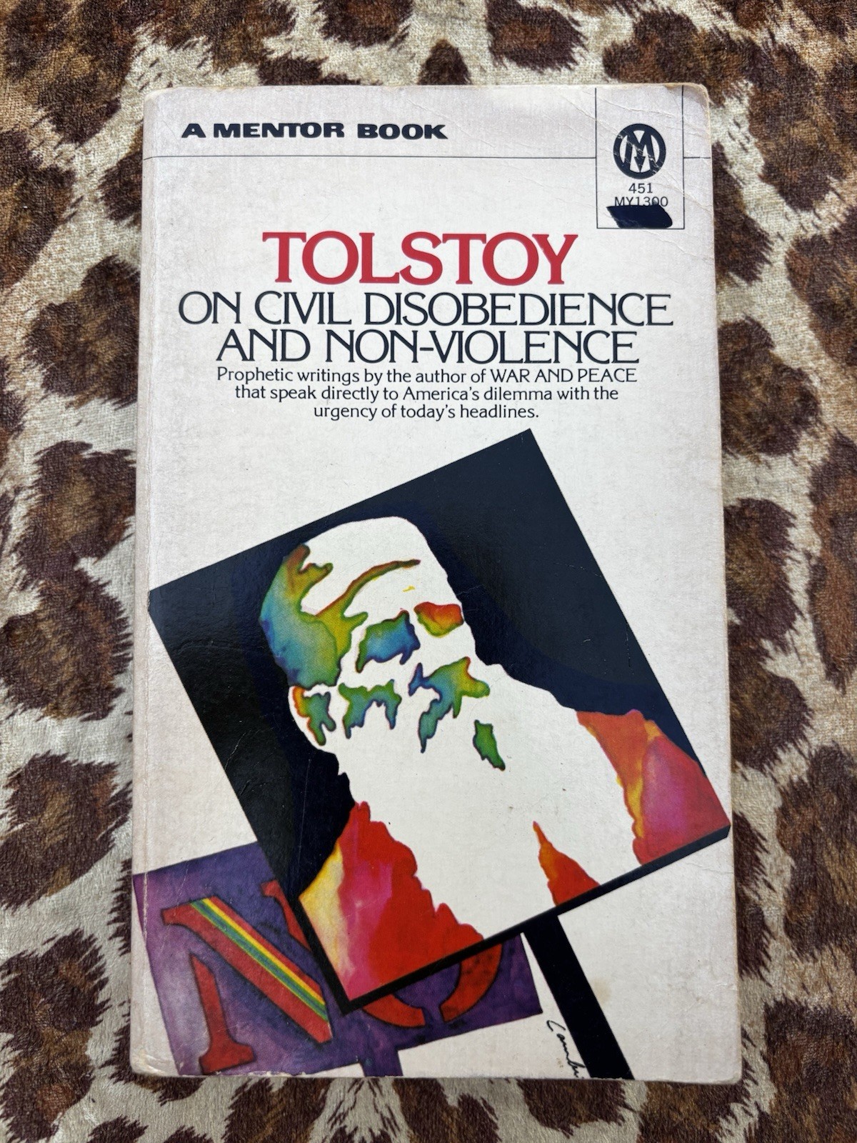 TOLSTOY On Civil Disobedience And Non-violence 1968 1st Printing A Mentor Book