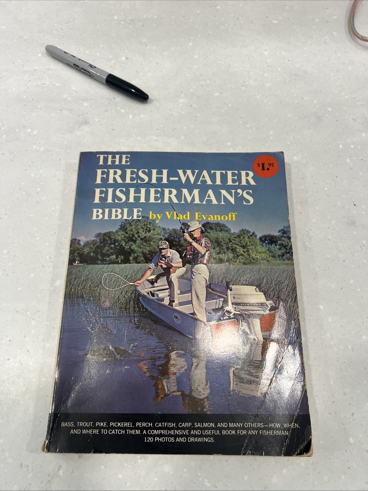 Vintage 1964 The Fresh-Water Fisherman&rsquo;s Bible Book 180 Pages Vlad Evanoff