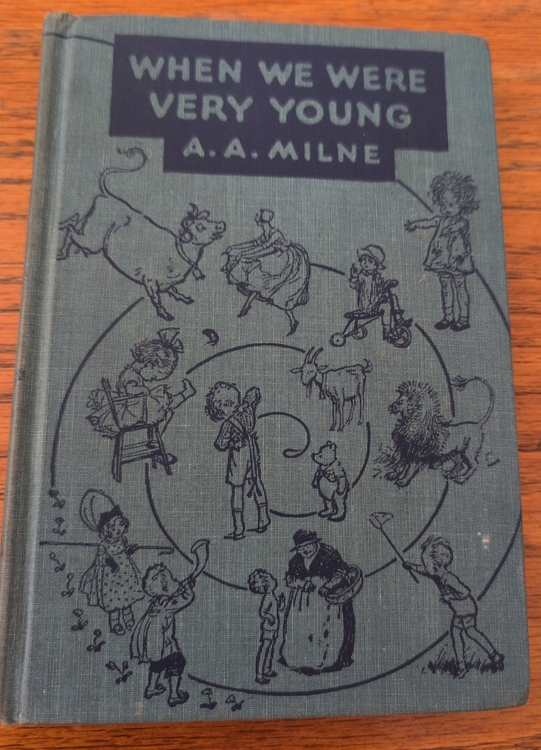 When We Were Very Young by A. A. Milne (Dutton, 1937) Pooh Christopher Robin