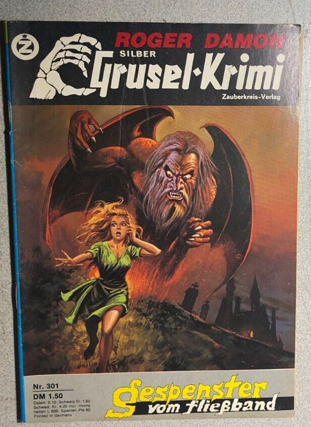 SILVER HORROR #301 Silber Grusel-Krimi German language digest size novella FINE